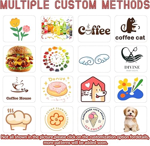 Miniatura 4 de Delantal personalizado con texto de logotipo personalizado para mujeres y hombres, delantal con logotipo personalizado con 2 bolsillos, regalo para