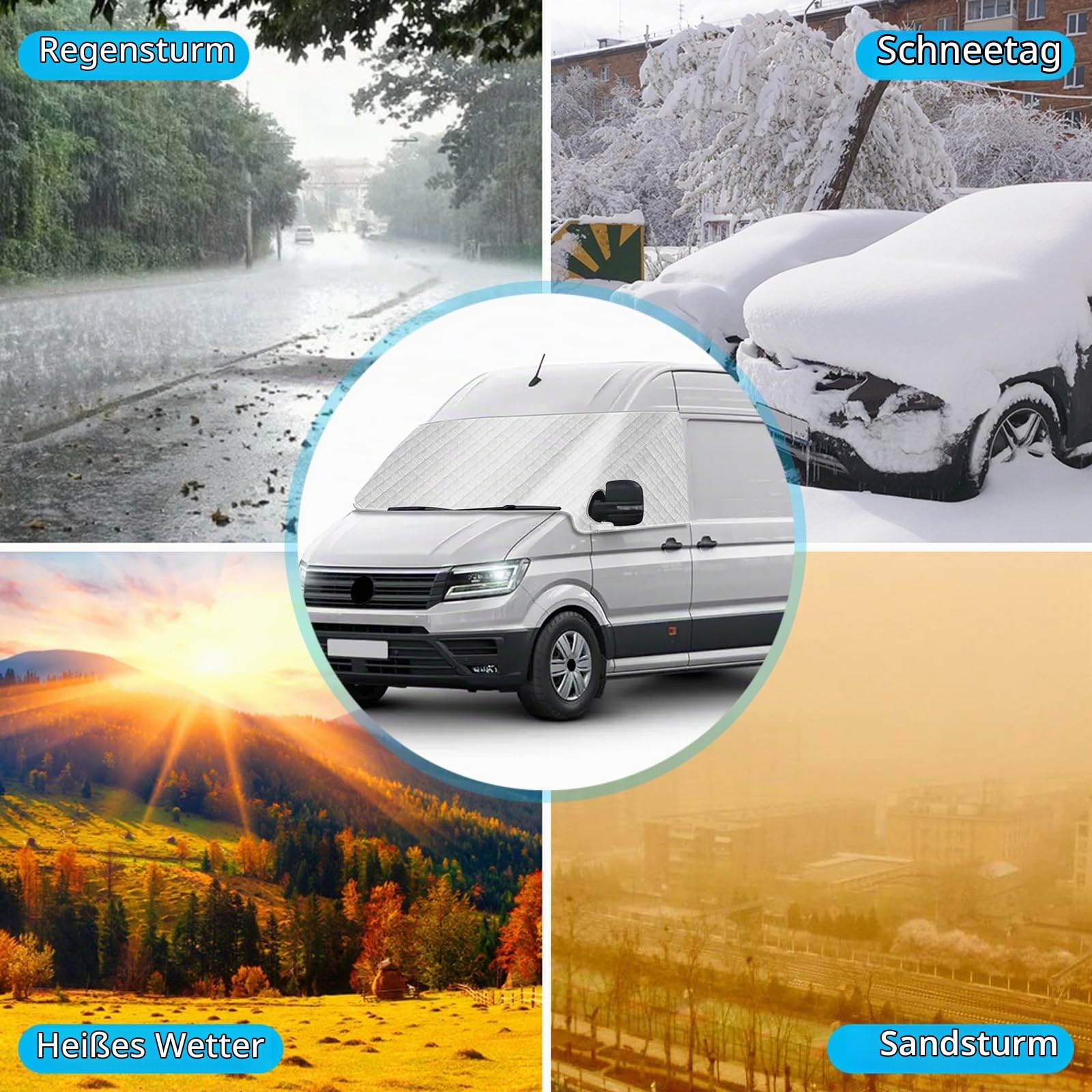 Windschutzscheiben Abdeckung Kompatibel mit VW Crafter 2018-2026