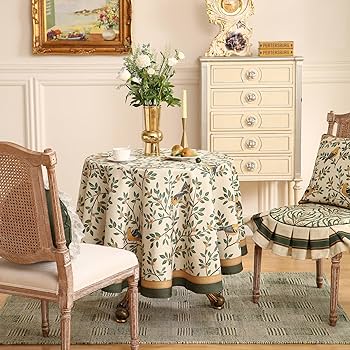 Amazon.com: patdrea Designer Floral Linen Table Cloth