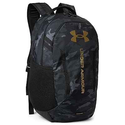 Under Armour Hustle 6.0 Backpack Backpack Bags Black/Black/Metallic Gold, Polyester