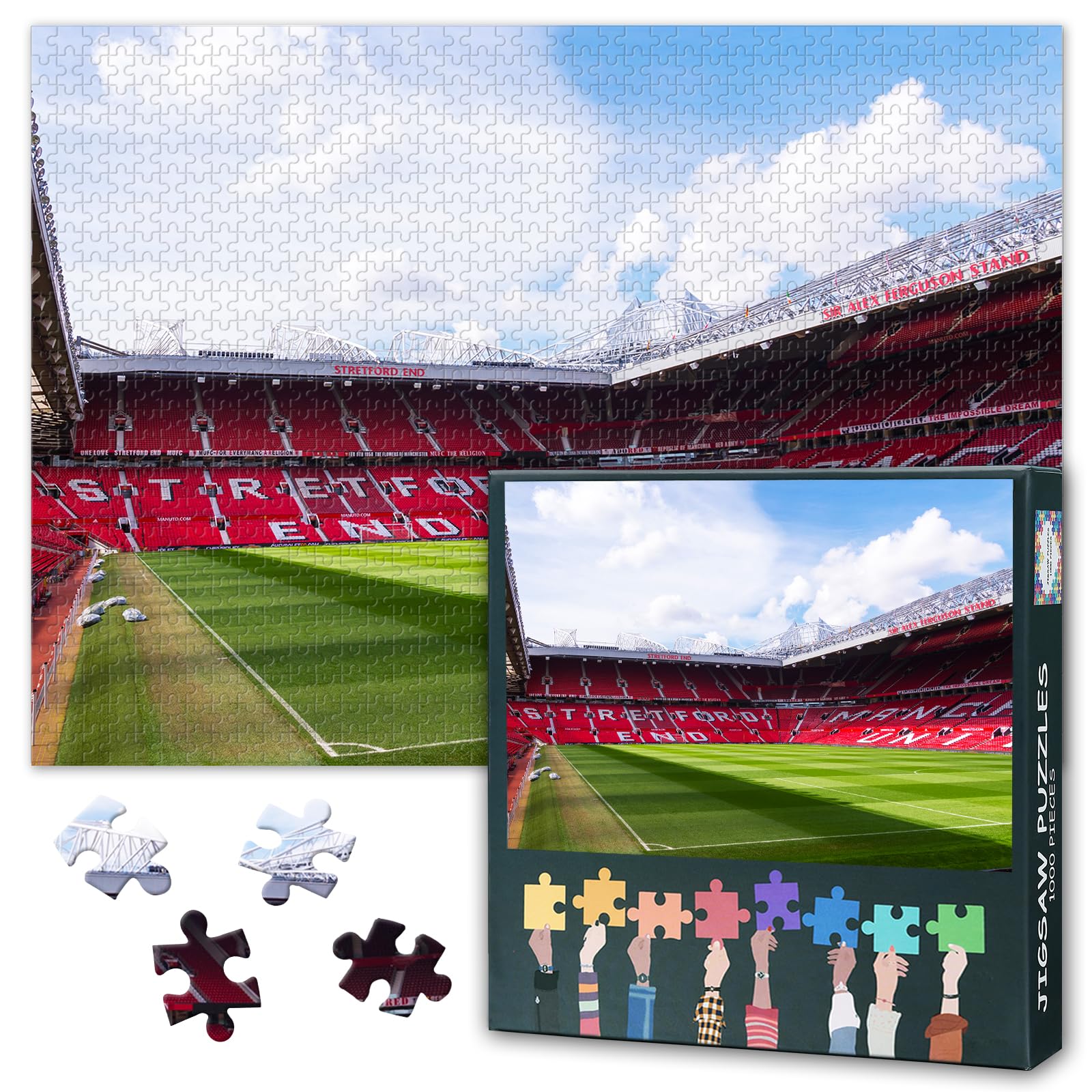 TISHIRON 1000 Piece Jigsaw Puzzle for Adults Old Trafford Arena Puzzles — image 1