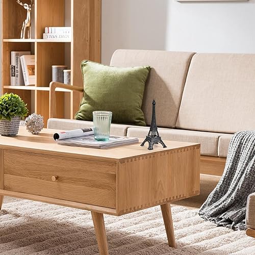 Miniatura 5 de ESHATO Estatua de torre Eiffel de metal negro, 10 pulgadas, réplica de figurita decorativa, soporte para decoración de tartas, decoración de mesa,