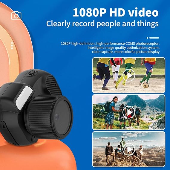Mini Keychain Camera, 1080P Mini Video Recorder, with 0.96 inch Screen, Photography Gifts, Tiny Miniature Camera Keychain, for Kids, Students