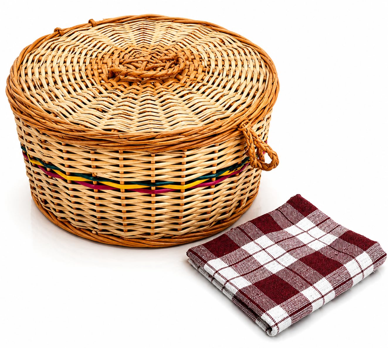 Décoration maison cuisine avec ce panier à tortilla mexicain en bambou