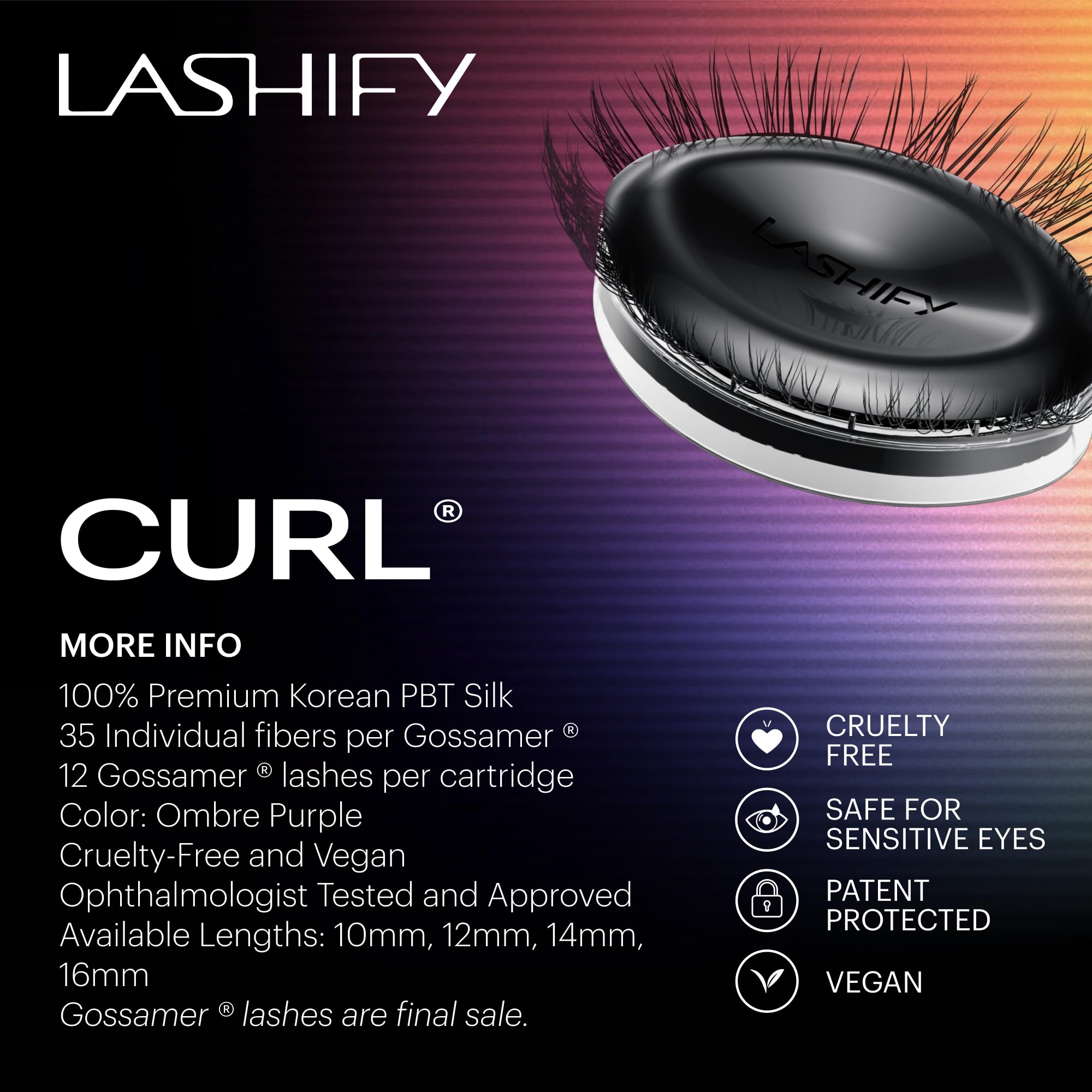 Lashify Curl Gossamer Eyelash Extensions Refill