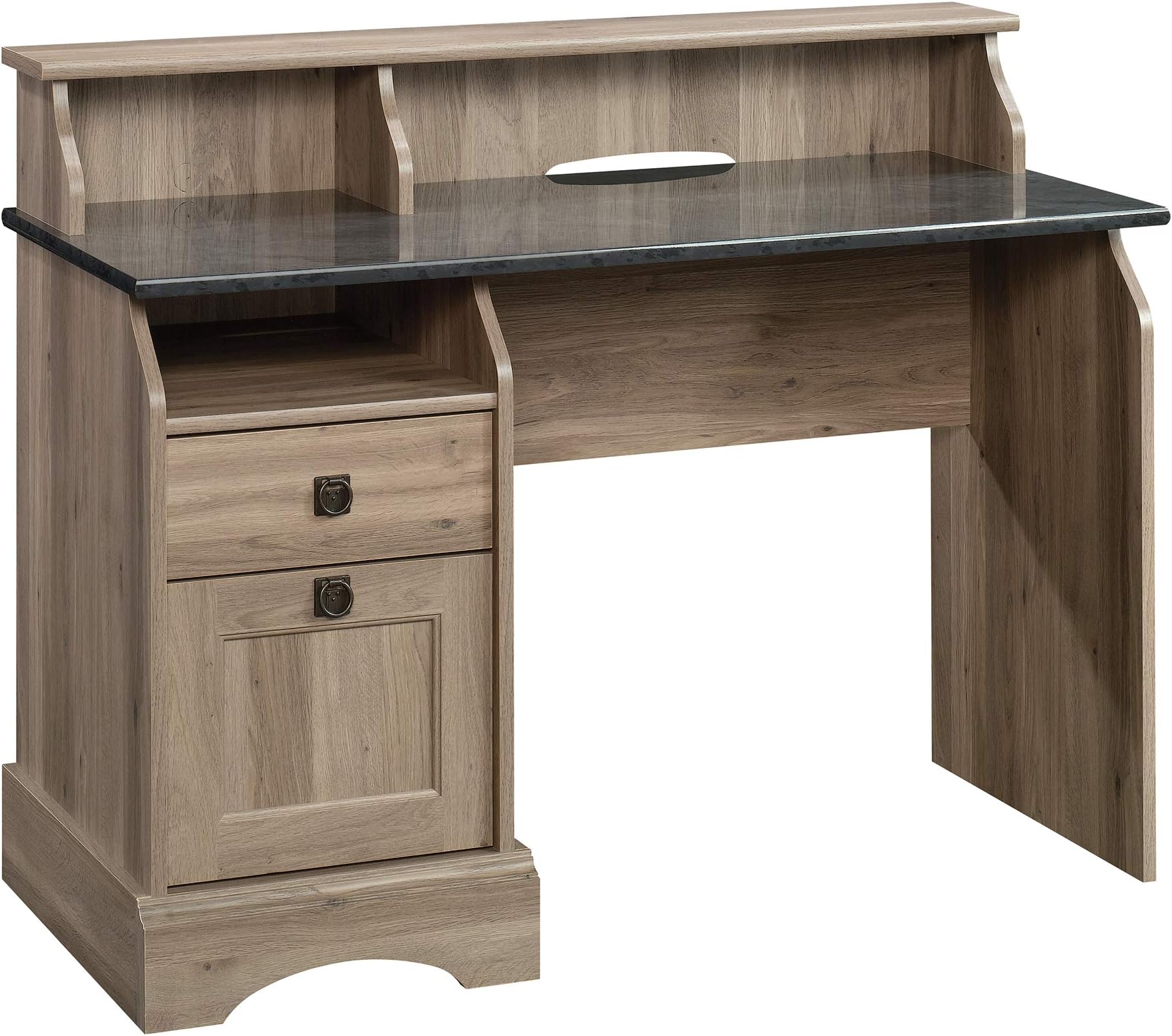 Sauder Graham Hill Desk, Salt Oak finish