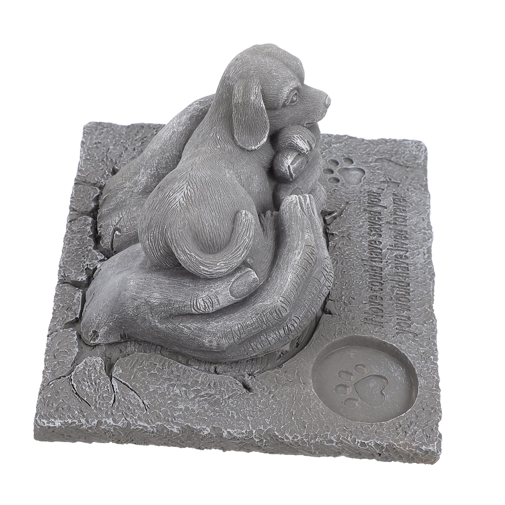 Abaodam 2 Piezas Lápida Sepulcral Titular De La Vela del Perro Marcadores De Lápidas De Perro Marcadores De Tumbas De Mascotas Lápidas para Perros Placa De Identidad Escritorio Resina