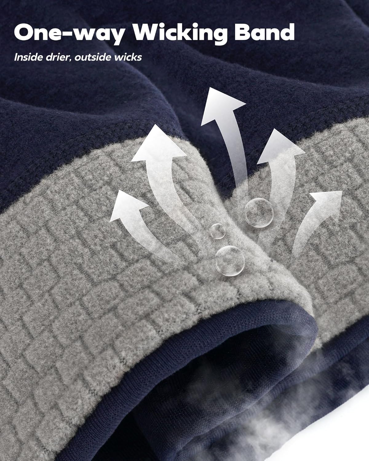 Winter Sports Beanie for Men Women - Uni-Directional Sweat Transport Thermal Skull Cap for Running Cycling Commuting - Image 2