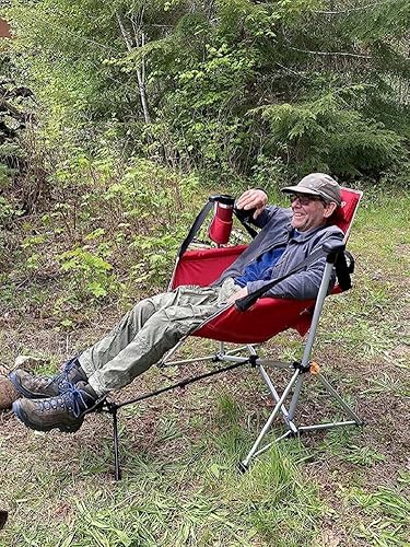 Miniatura 5 de Silla de camping plegable universal, reposapiés, otomana, portátil, reclinable, retráctil, reposapiés retráctil para piernas, para senderismo,