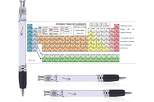 Chemistry Teacher Gifts: 2-Pack Chemistry Periodic Table Scroll Pen with Study Guide