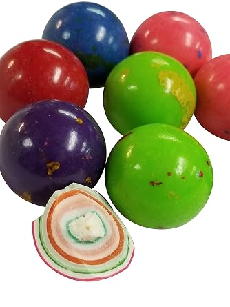 Jawbreakers Assorted Colors 1 Inch Rock Hard Candy Rainbow Candy 2 Pounds-Pressed Dextrose Candy Center