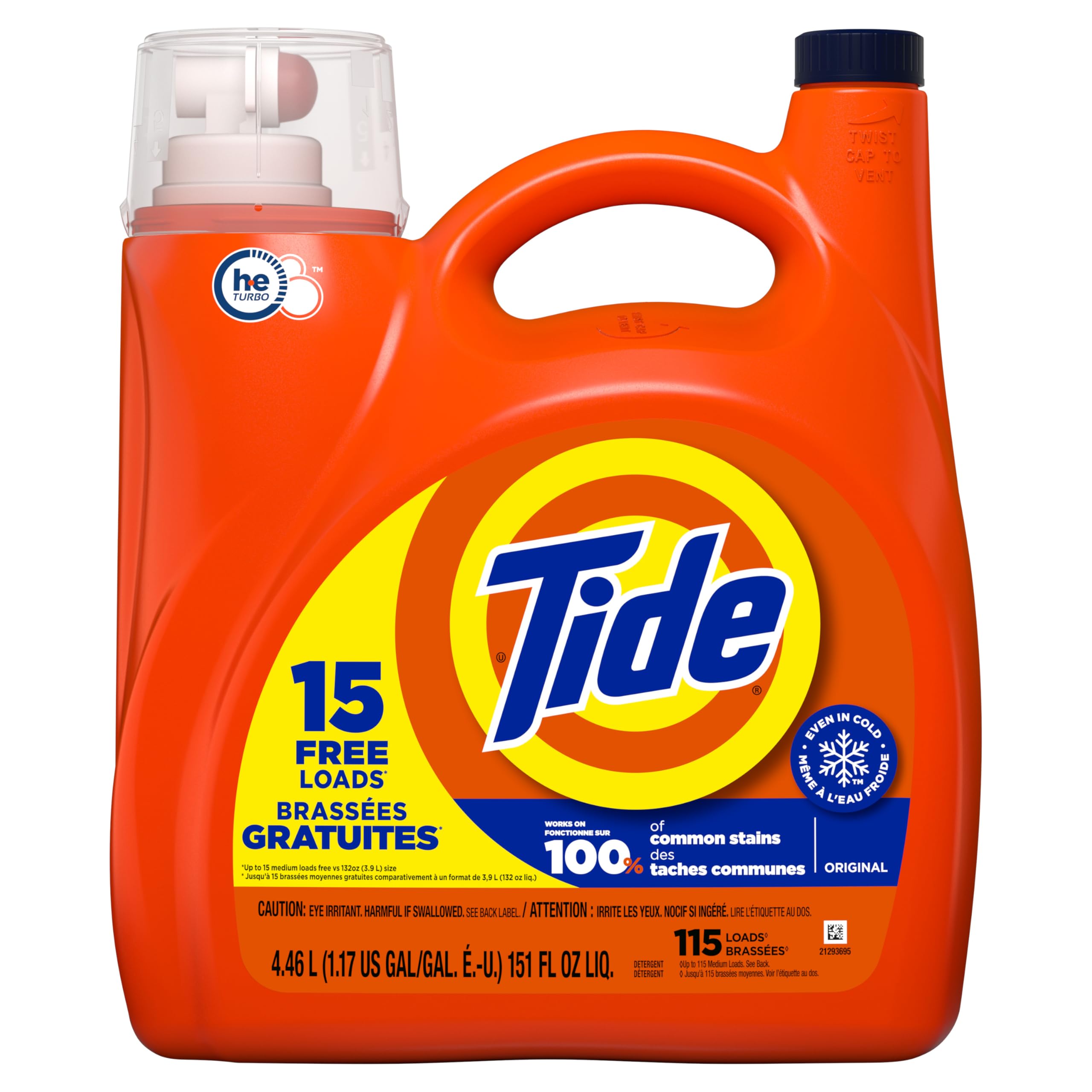 Photo 1 of * only a few loads in the container* Tide 132 oz. Original Scent Liquid Laundry Detergent (100-Loads) 003077212101