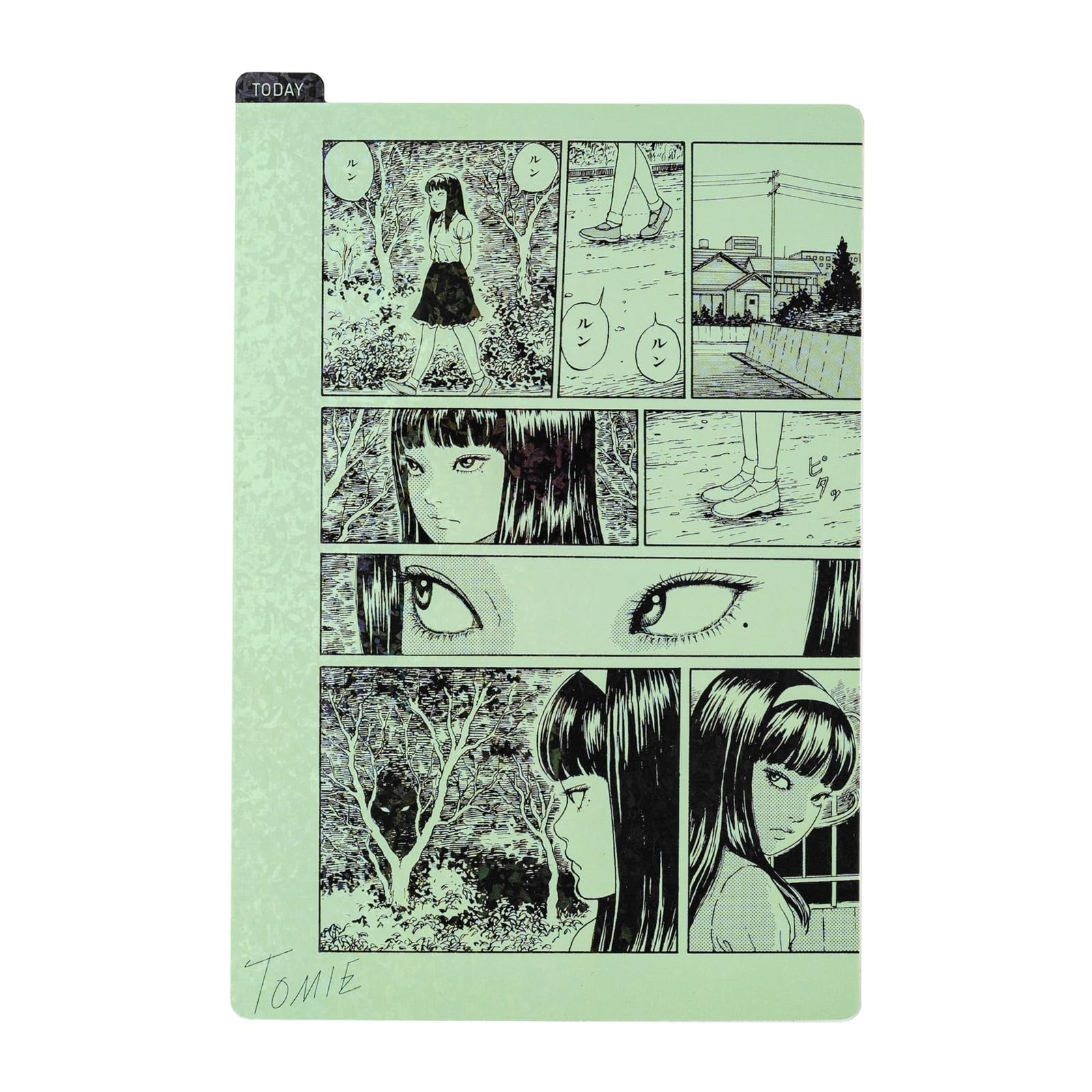 Amazon.co.jp: 伊藤潤二/ほぼ日の下敷き 富江 green オリジナルサイズ