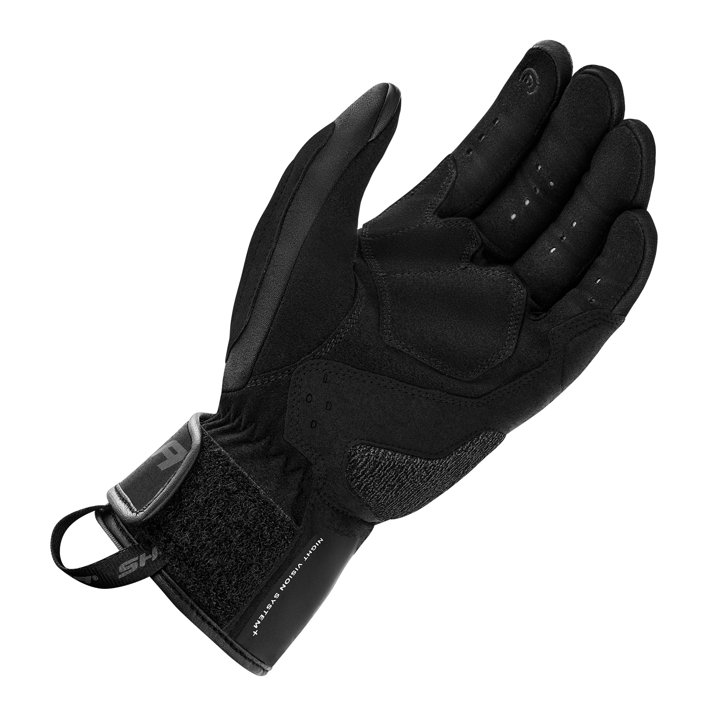 SHIMA STREAM Gants Moto Homologué Femme Textile Longues Ete Ventilé Protecteur Perforé Gant Protecion Norme Touchscreen Ventilation Scooter Trotinette Motocyclette (Femmes, Noir, XS)