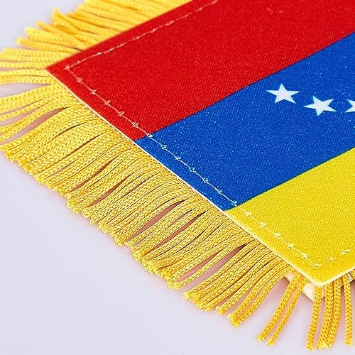 Miniatura 204 de ZXvZYT Bandera argentina colgante de ventana argentina de 3 x 5 pulgadas, mini banderas argentinas para decoración de espejo retrovisor, con ventosa