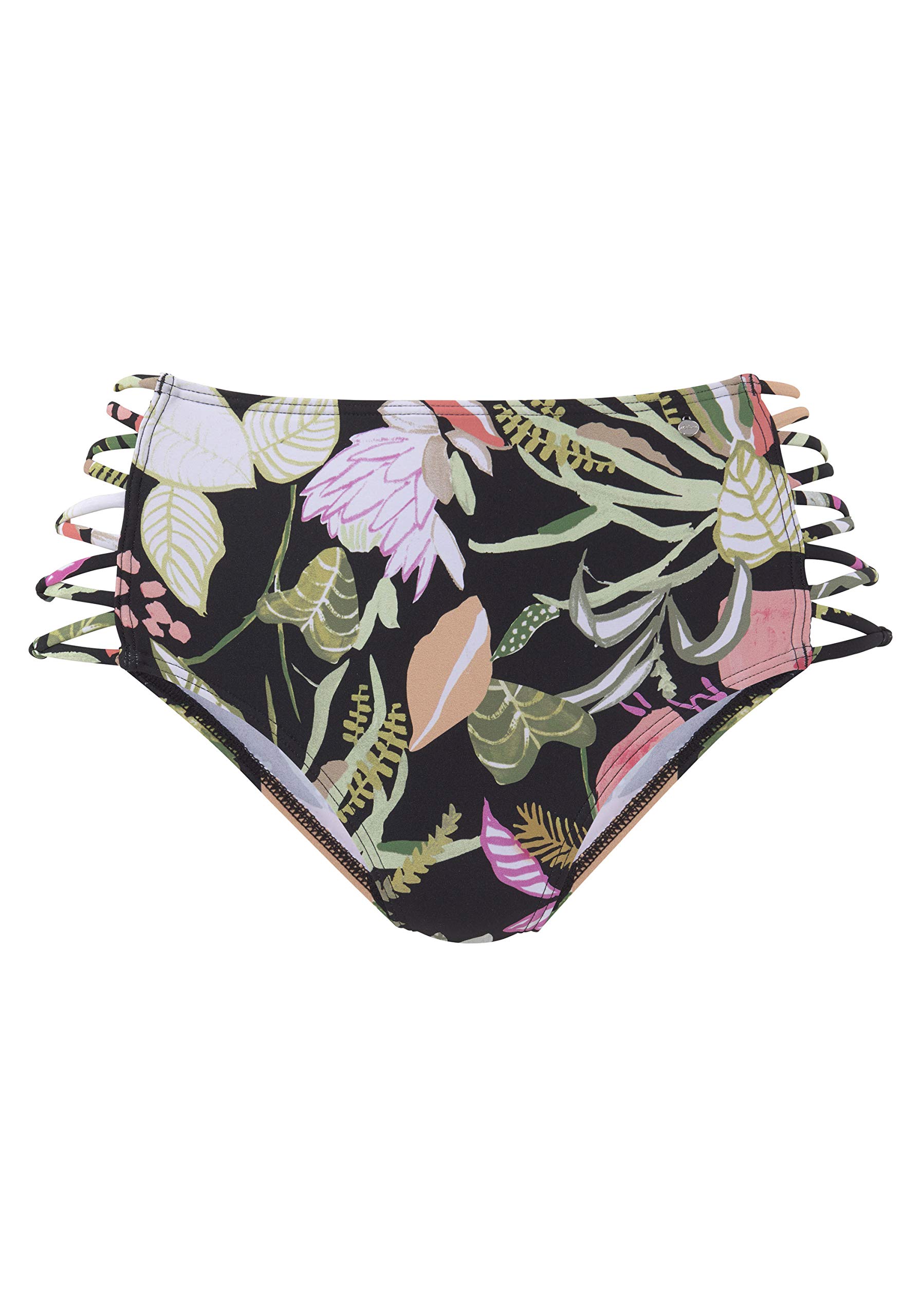 s.Oliver RED LABEL Beachwear LM Women's Herbst Bikini Bottoms Not Applicable, Schwarz Bedruckt, 38