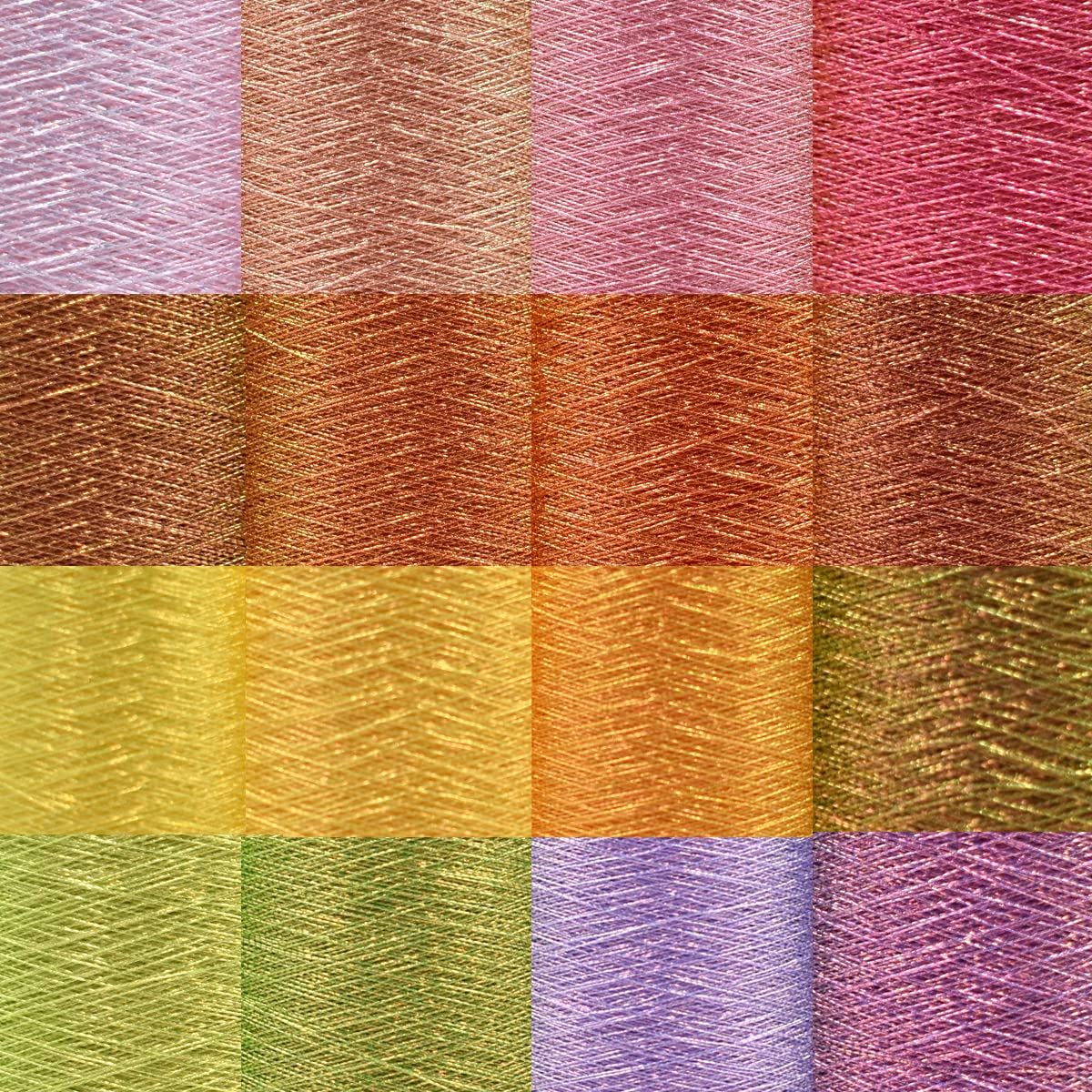 Amazon.co.jp: 16色/セット フライタイイングスレッド メタリック