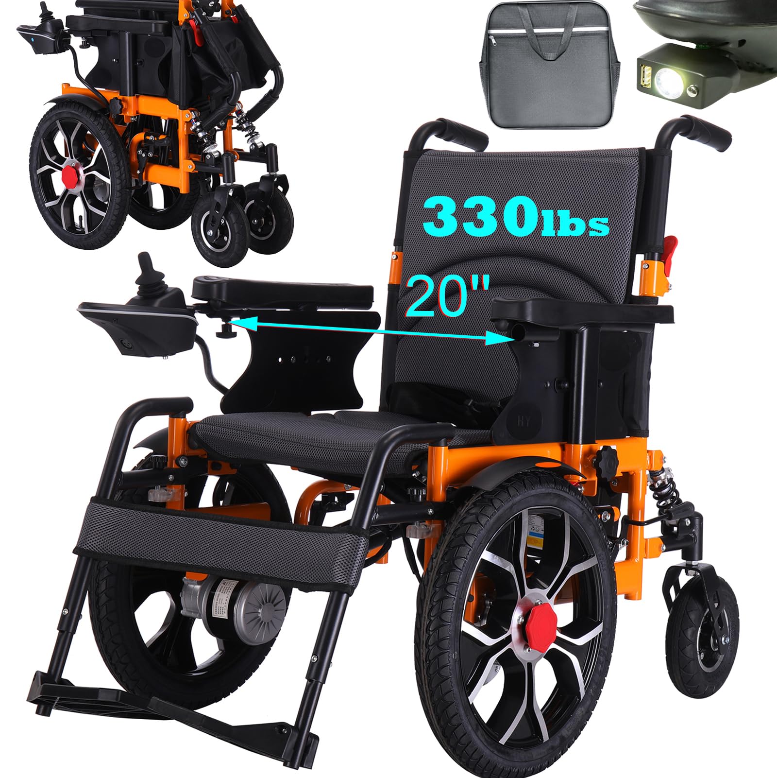 Widen Electric Wheelchairs for Adults 330lb, 16