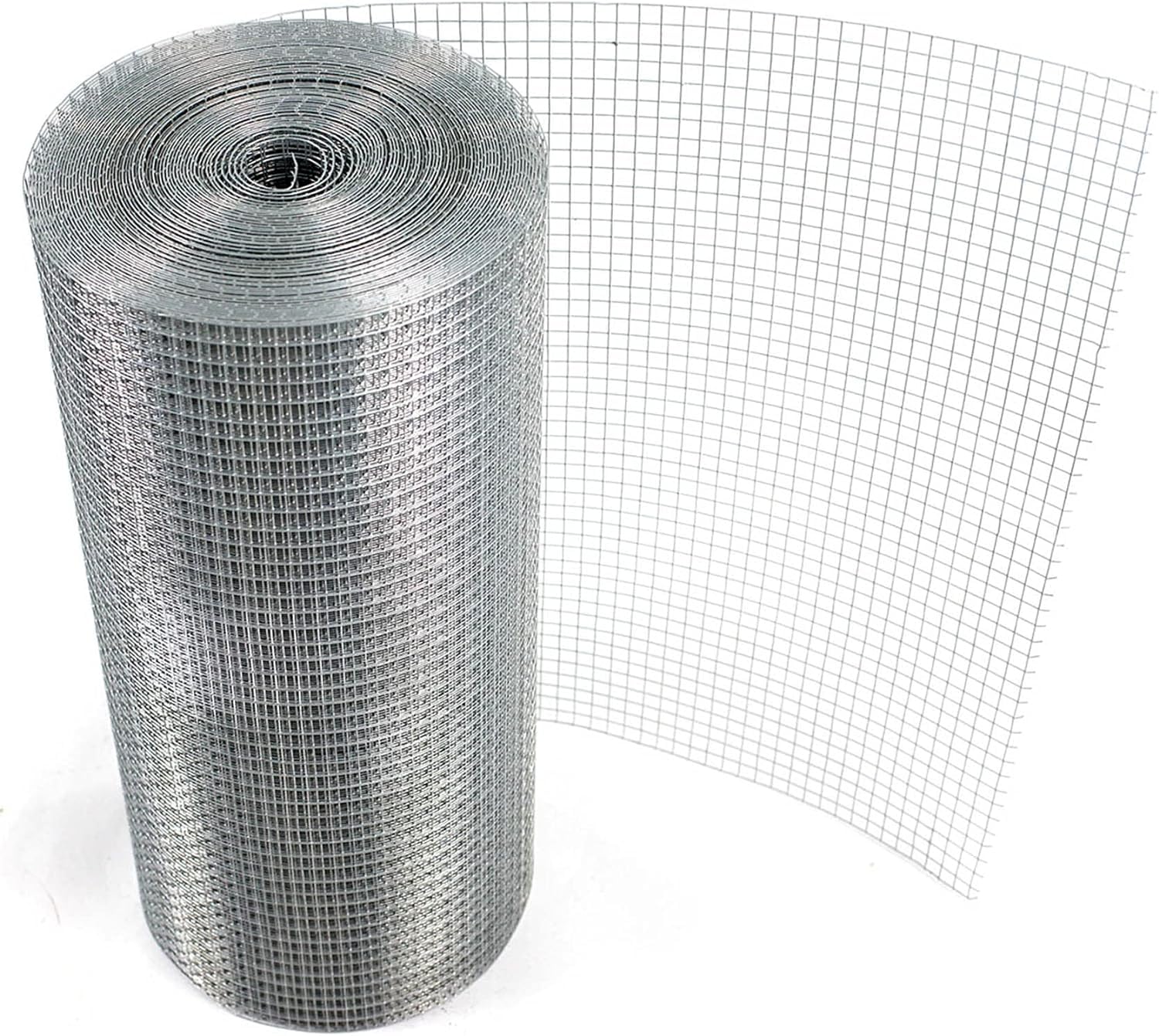 FENCETEXX Welded Wire Mesh 1"x1" Square Galvanised Fence 15/30m Rabbit Hutch Chicken Run Coop Pet (600mm x 30 Metre)