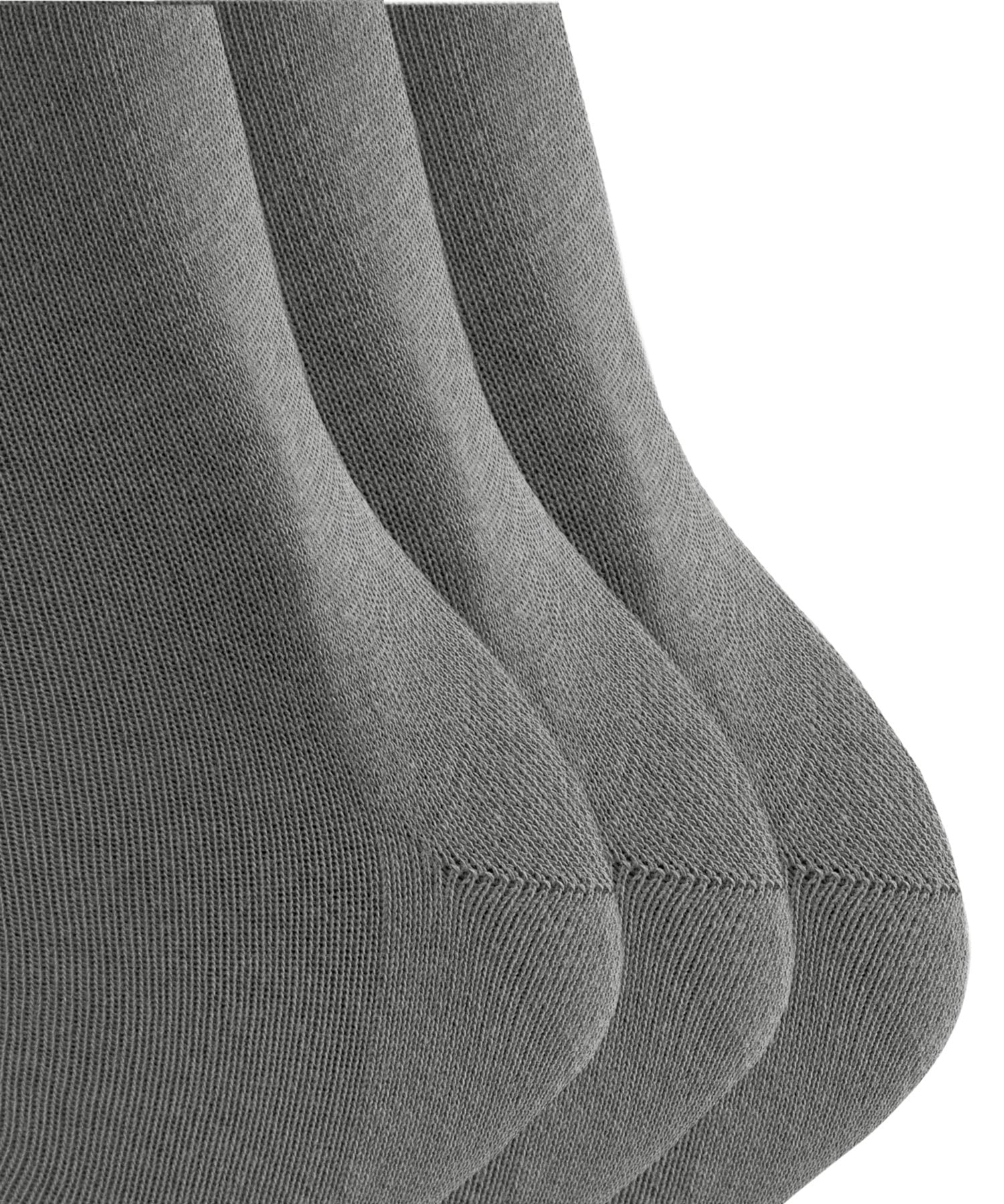 FALKE mujer Family 3-Pack calcetines transpirable sostenible algodón resistente y extra suave en la piel costura plana en la zona de los dedos 3 pares | con estructura de malla muy fina