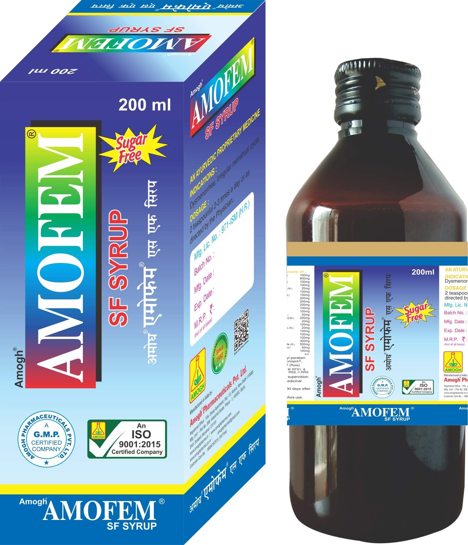 AMOGH AMOFEM S.F. 200ML SYRUP FEMALE TONIC