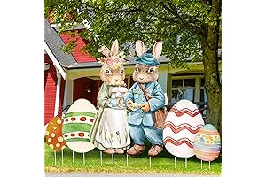 6 Pcs Vintage Easter Yard Decorations for Outdoor