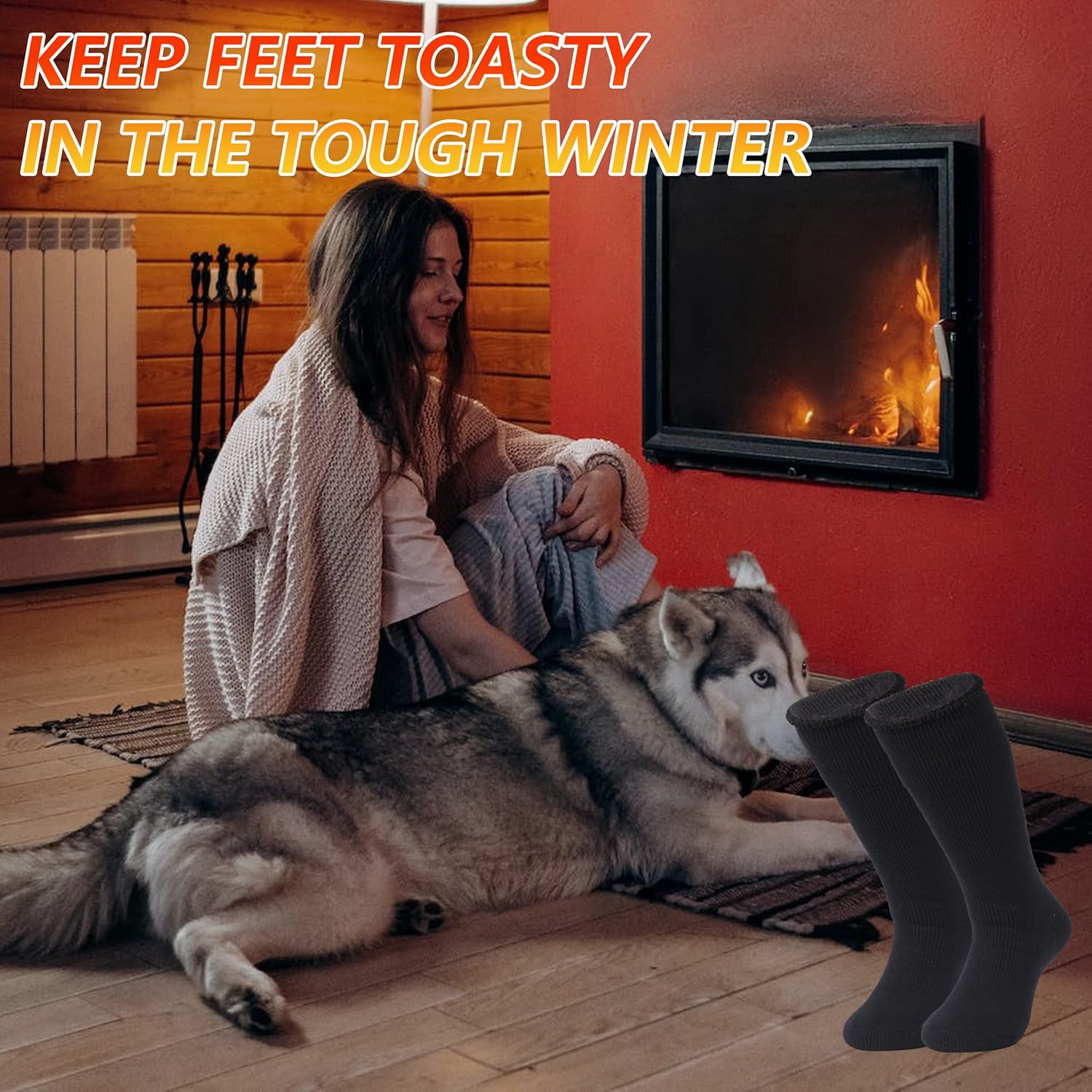 Sunew Warm Thermal Socks, Women Men Winter Insulate Heat Thick Heavy Crew Socks : Clothing, Shoes & Jewelry
