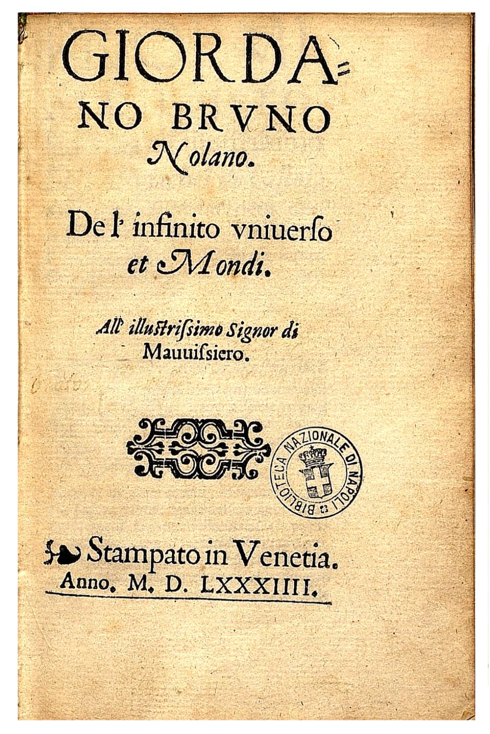 De l'Infinito, Universo e Mondi: Edizione completa con introduzione storica e note critiche