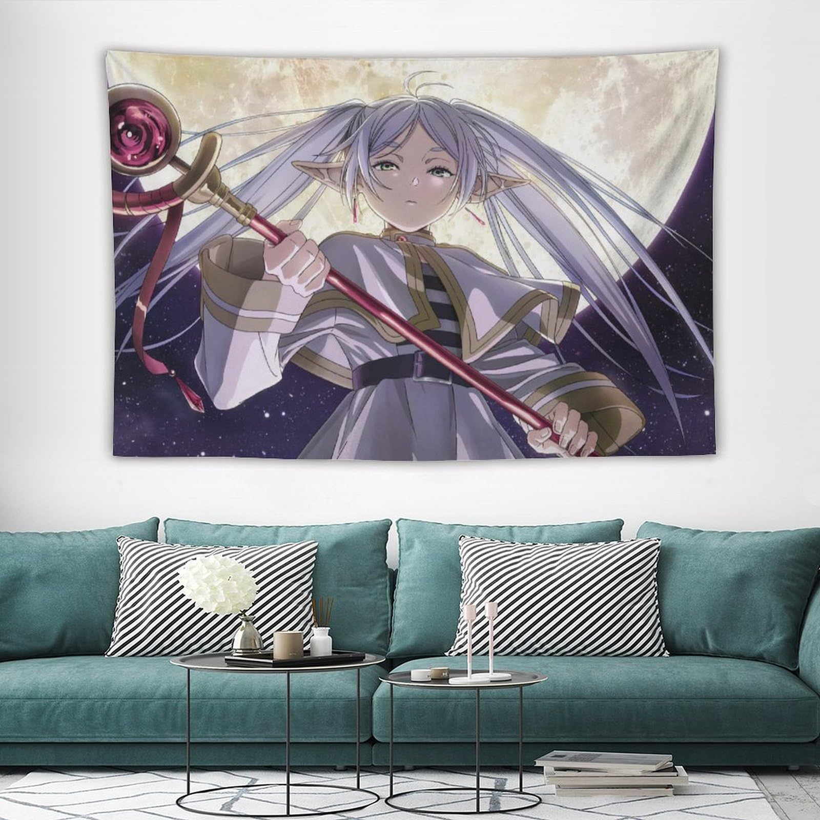 Amazon.co.jp: タペストリー 葬送のフリーレン アウラ ポスター 背景布