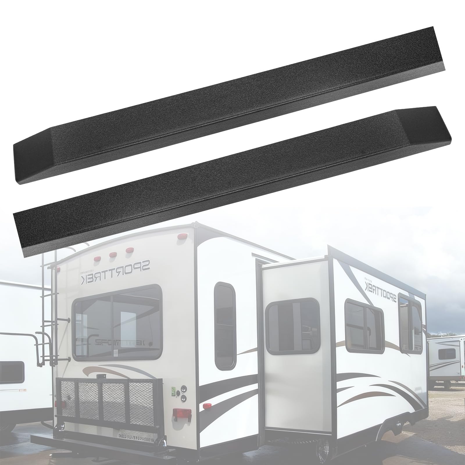 Hahanfair 2 Pcs RV Slide Out Ski Set Slide Out Stabilizers Corner Edge Protector Prevents Floors from Being Scratched and Scuffed for RVs, Campers