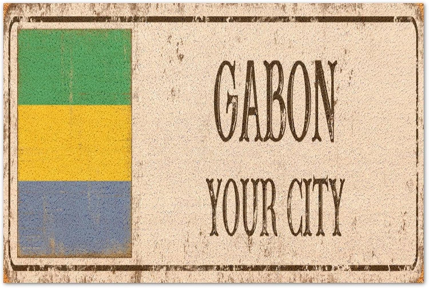 Palau Entry Mat Traffic Guard National Flag Nautical Gifts Coir Fiber Door Mat Vintage Entry Door Rugs for Home Garage Entryway Decor 24x36in