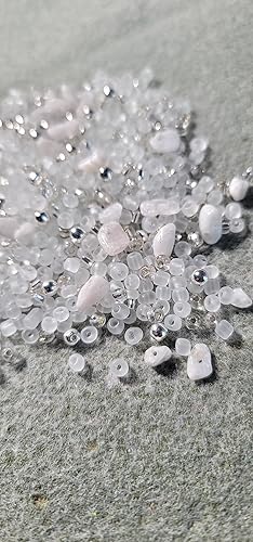 Miniatura 7 de Loc Sprinkles, mezcla de cuentas de cristal de piedra lunar, accesorios para el cabello con rastas, joyería Loc