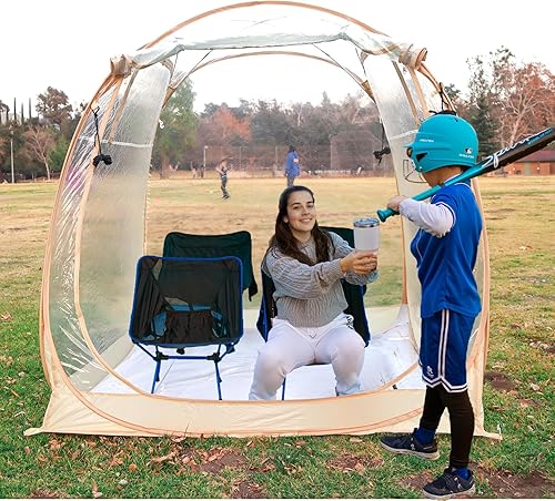All Weather Proof Pod - Tienda de campaña deportiva, tienda de campaña al aire libre, refugio desplegable con suelo sellado, pantalla desplegable