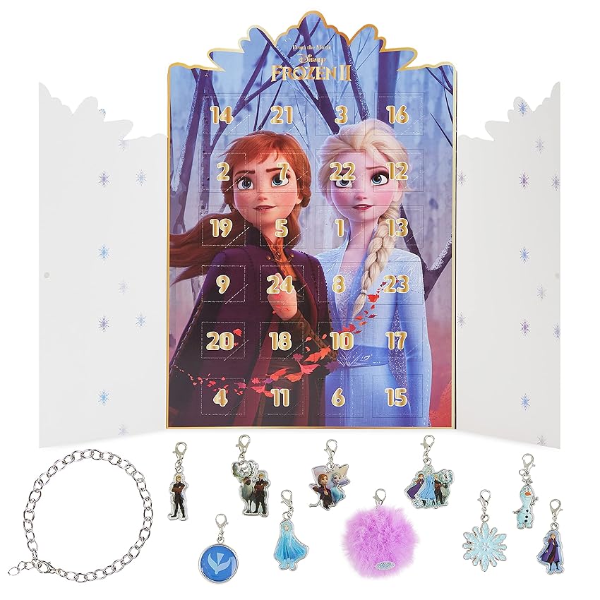 Immagine del prodotto Disney Calendario dell'Avvento 2023 Frozen Gioielli Bambina 24 Sorprese e Charms (Viola)