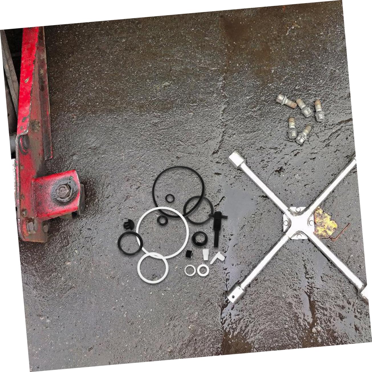 Kit De 5 Ensembles De Joints D'huile Pour Cric Hydraulique 3 Tonnes - Remplacement Facile, étanchéité Renforcée
