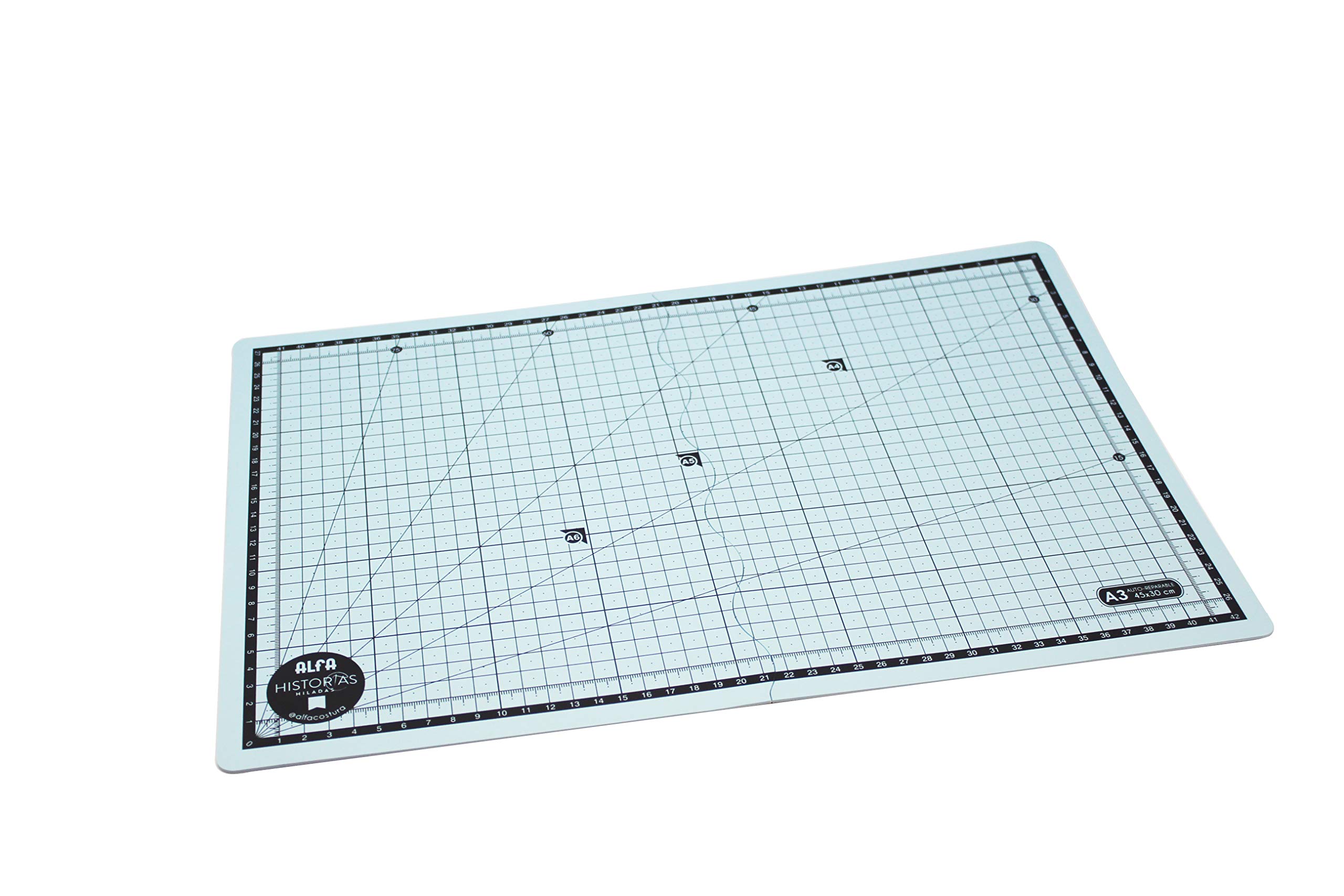 ALFA A6081 Base de Corte Plegable, Azul, 297 mm