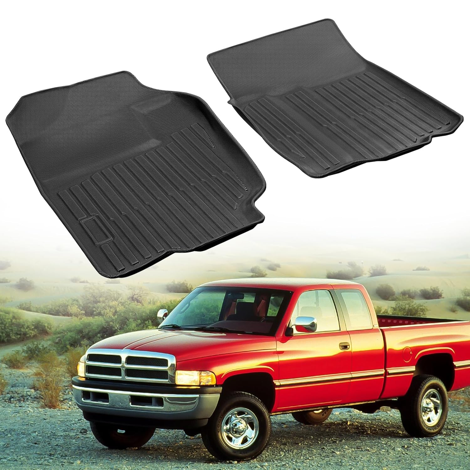 Floor Mats for Dodge Ram 1500 1994-2001 for Ram 2500 3500 1994-2002 Liner Crew Quad Classic Cab All
