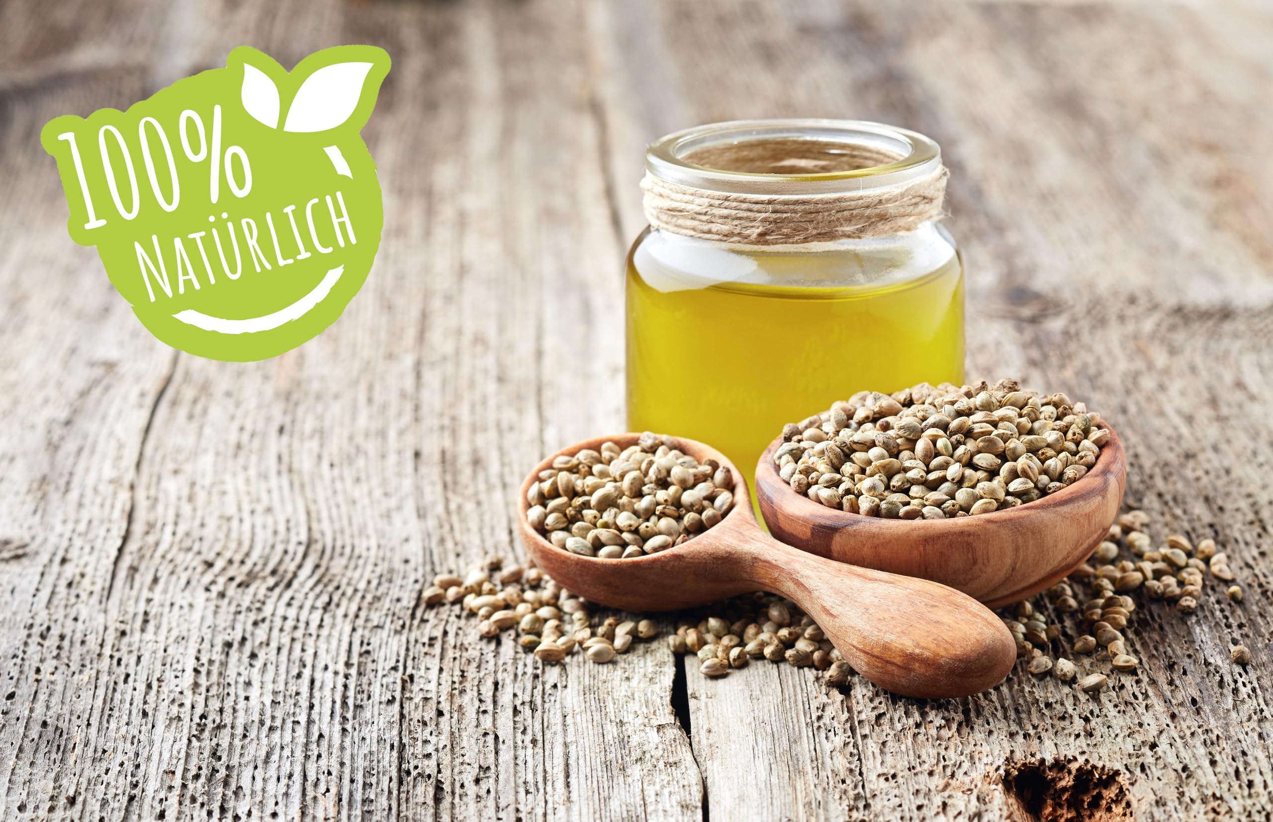 my-mosaik Bio Hanfsamen ungeschält aus kontrolliert biologischem Anbau - nährstoffreich und vegan, essentielle ungesättigte Omega-3- und Omega-6-Fettsäuren (5x 1000g)