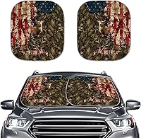 Vista 29 de Mumeson Parasol de dos piezas para parabrisas de automóvil de noche estrellada, parasol para rayos UV y reflector de calor para casi vehículos