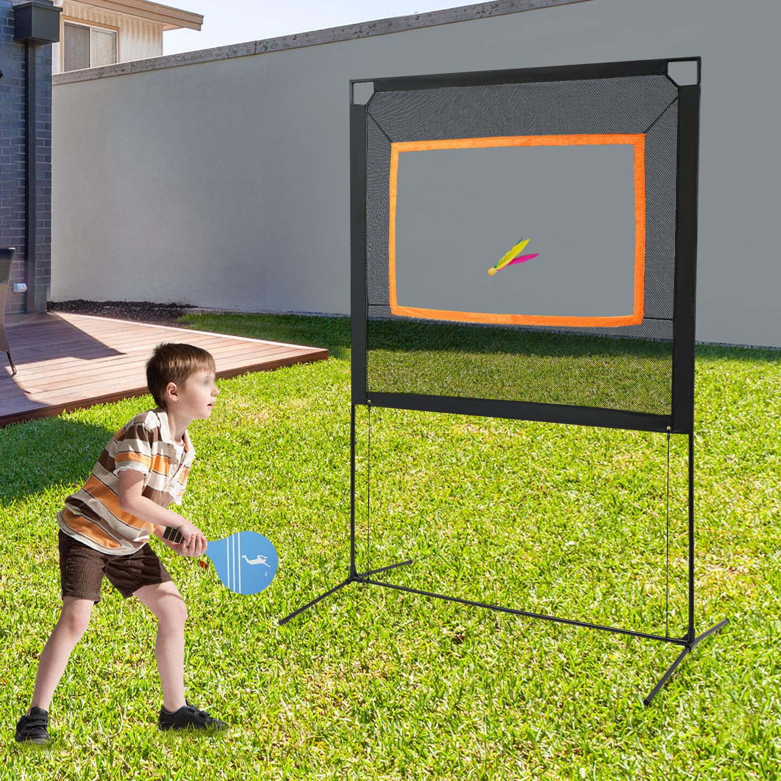 Juego completo de red de bádminton portátil, 157 x 230 cm, con raquetas y pelotas, tejido Oxford, para interior y exterior