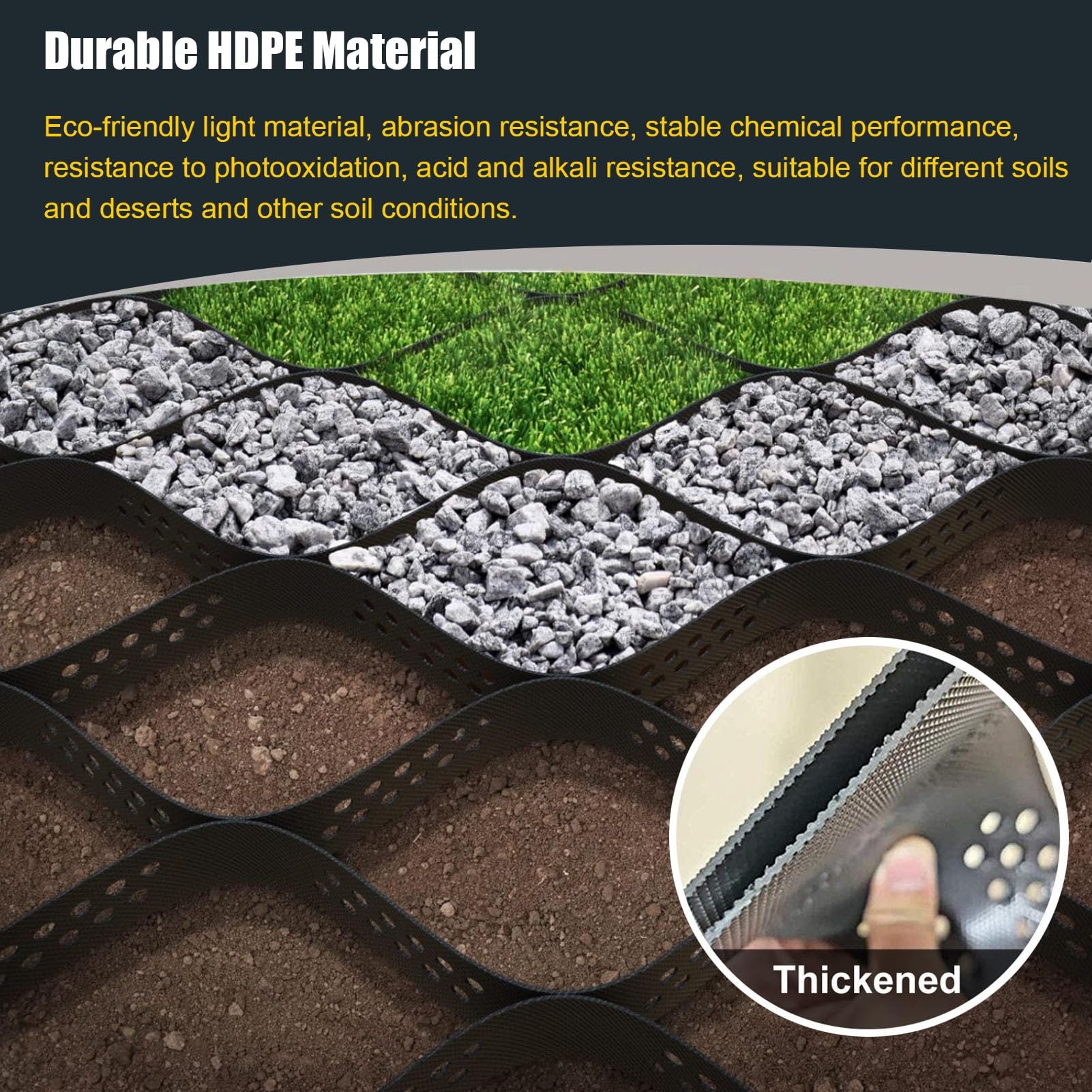 Amazon.co.jp: 砂利 保護材 マット 法面保護ジオグリッド 深さ 5cm