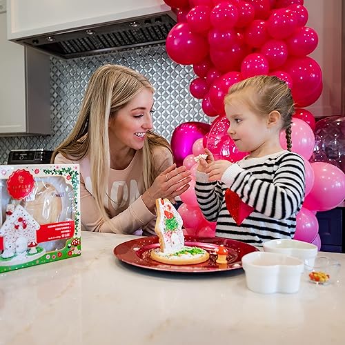 Miniatura 4 de Bakery Bling Kit de casa de galletas de San Valentín  Puppy Love 2D House  Casa de galletas de azúcar prehorneadas y piezas base para construir la