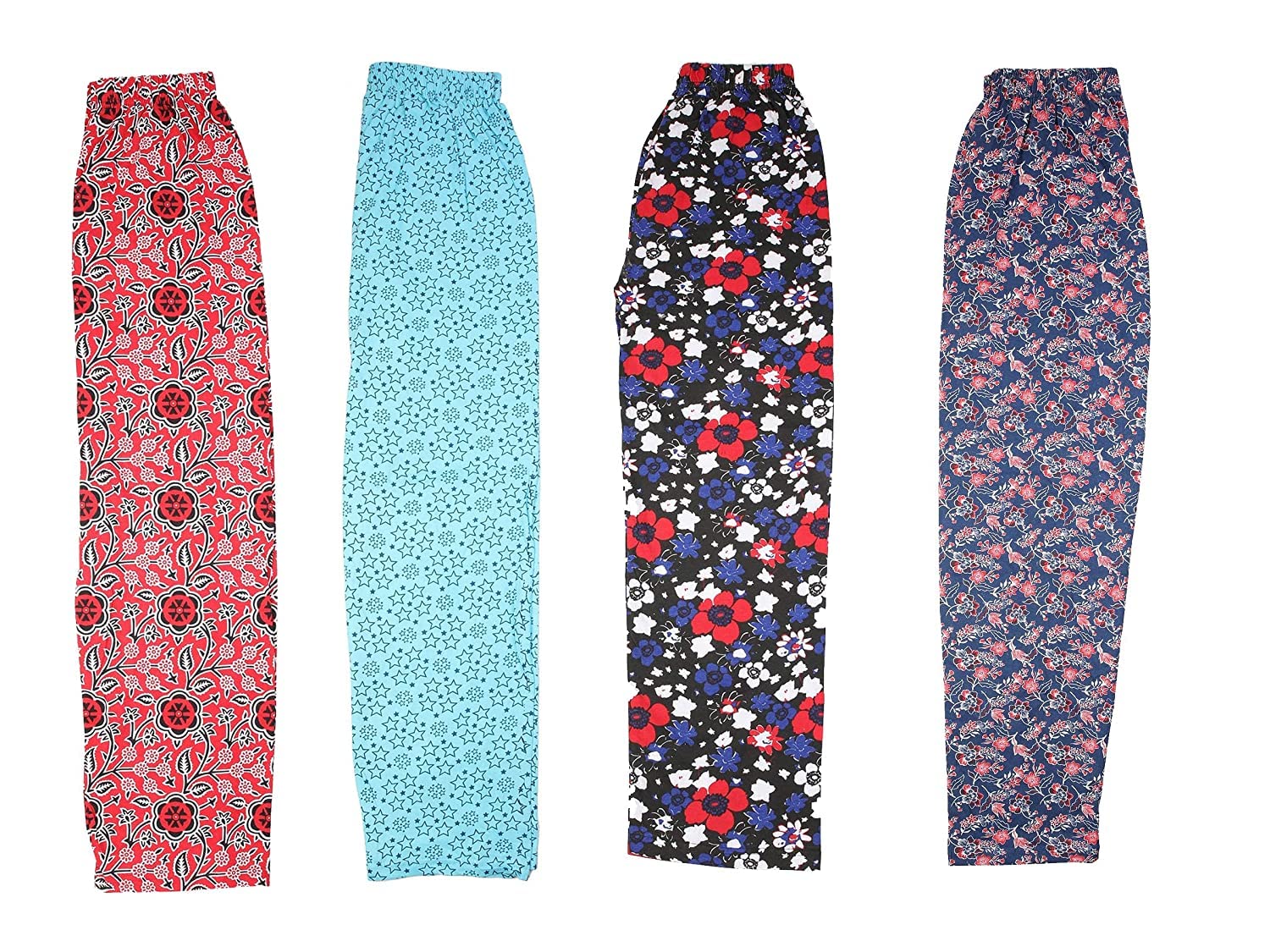 V Women's Assorted Pyjama Pants Cotton Printed Track Pants/Lounge Wear/Bottom (Pack of 4)-image-28