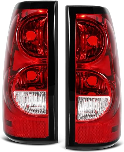 Miniatura 1 de Luces traseras compatibles con Chevy Silverado 03 Silverado 04 Silverado 05 Silverado 06 Silverado 2003 2004 2005 2006 Silverado 05 Silverado 06