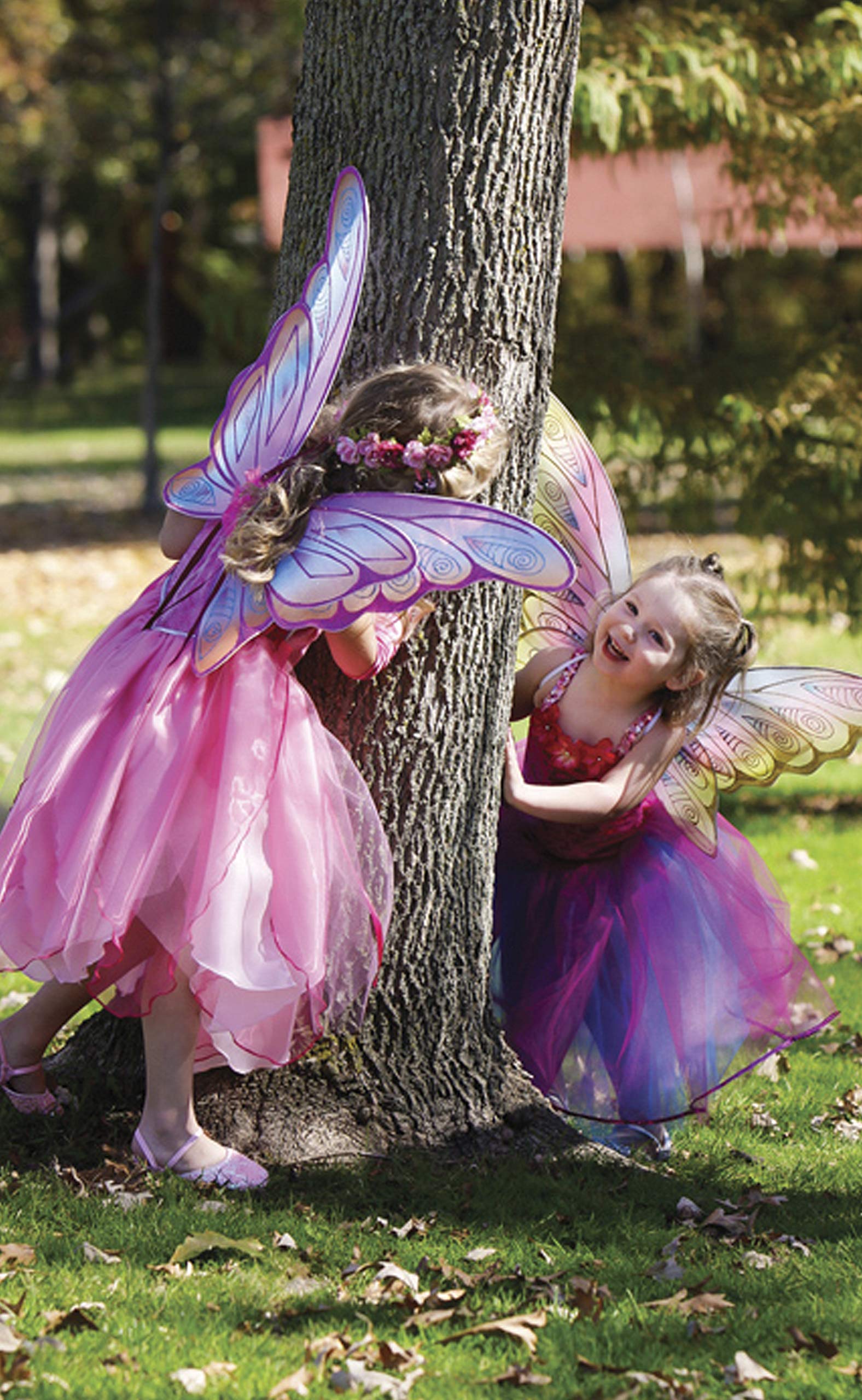 Great Pretenders Glitter Rainbow Fairy Wings For Kids – Pastel Multicolor Dress-Up & Play Wings With Marabou Trim - View #2