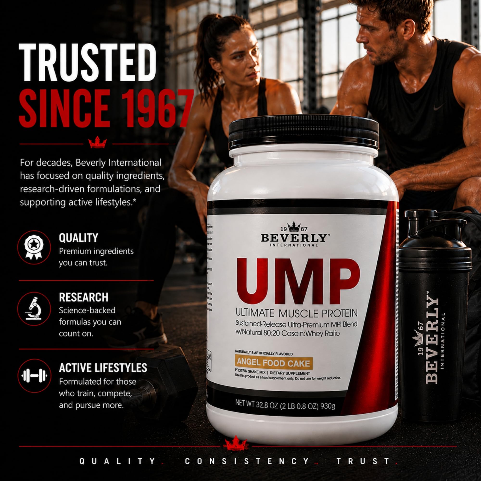 Beverly International UMP Protein Powder, Angel Food Cake, 32.8 oz — Amazon image 4