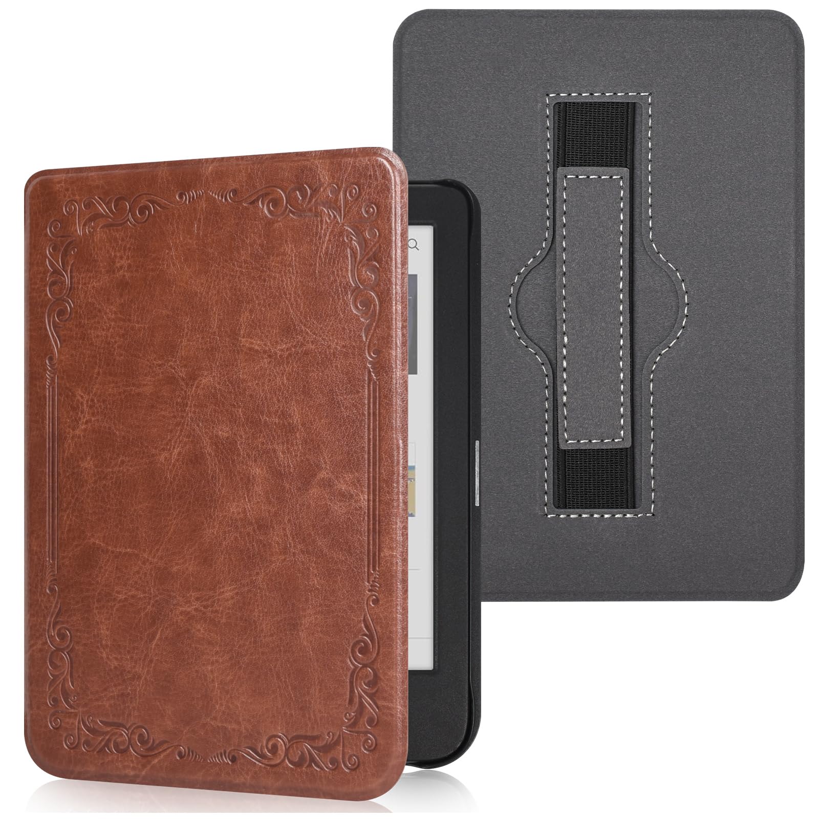 RSAquar 6" Kobo Clara Colour | BW | 2E Case with Hand Strap – Slim Protective Cover with Auto Sleep/Wake, Sage — view 9