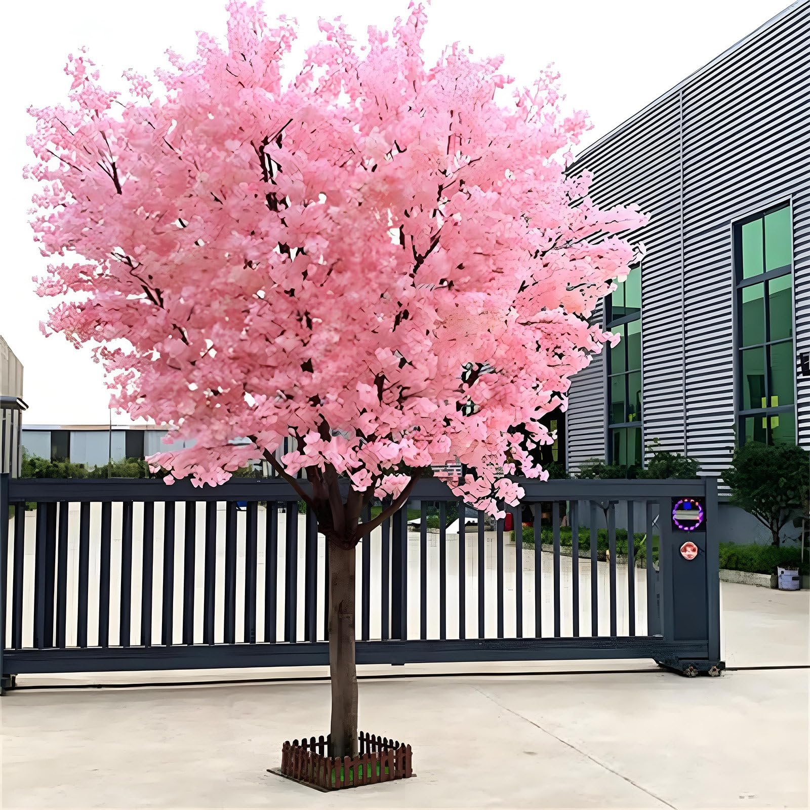 Artificial Cherry Blossom Tree,Large Plant for Home, Wedding, Party, Garden, Office Decoration,Suitable for Wedding Event Indoor Outdoor Party Restaurant Mall Decoration Pink-2m*2m