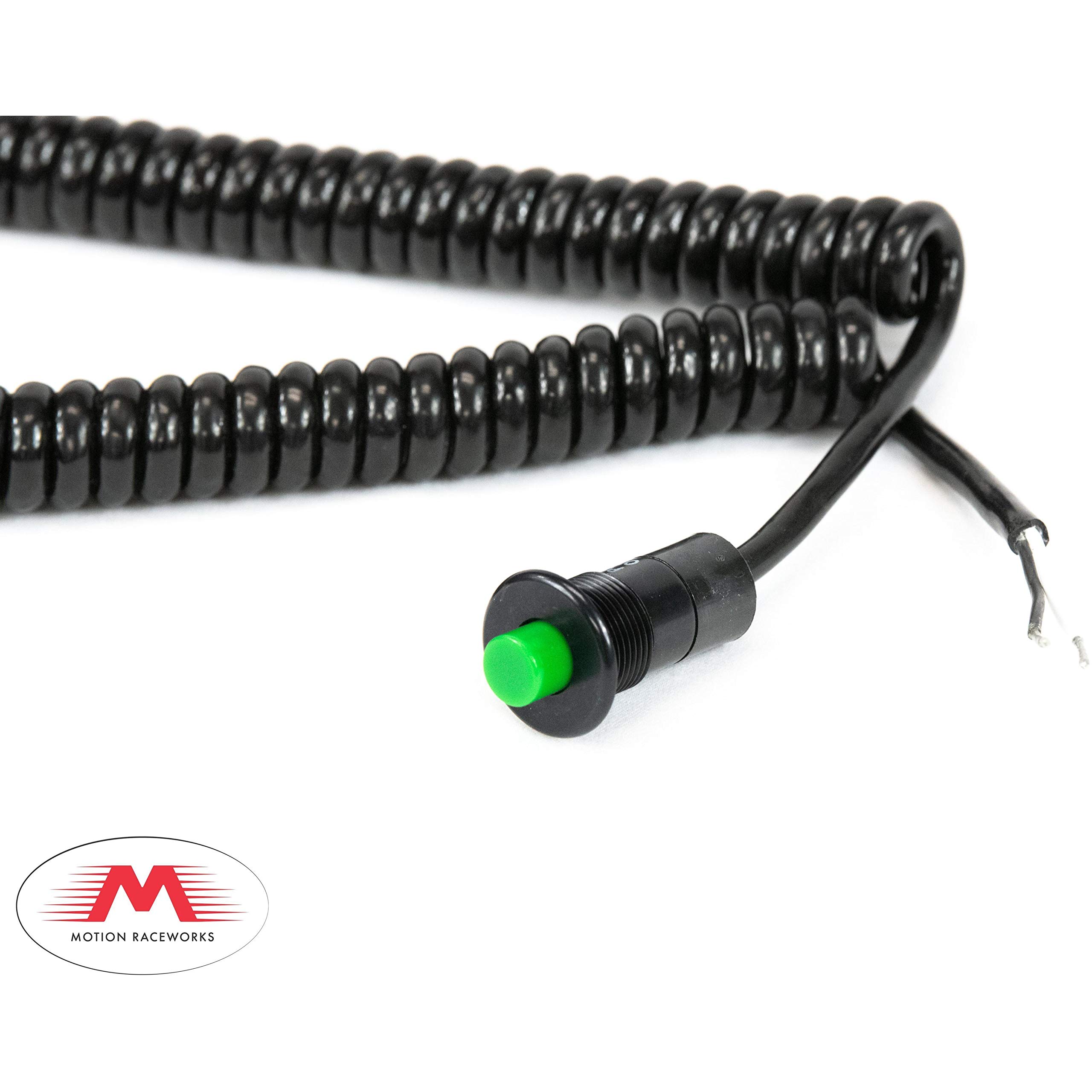 Momentary Small Push Button w/6' Wound Cord (Green)