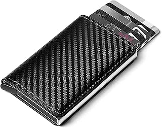 Little Dreams Products Wallet card RFID Card, Vaccine Card Holder Slim Carbon Fiber Credit Card Holder Wallets, Card Cases & Money Organizers (Black)